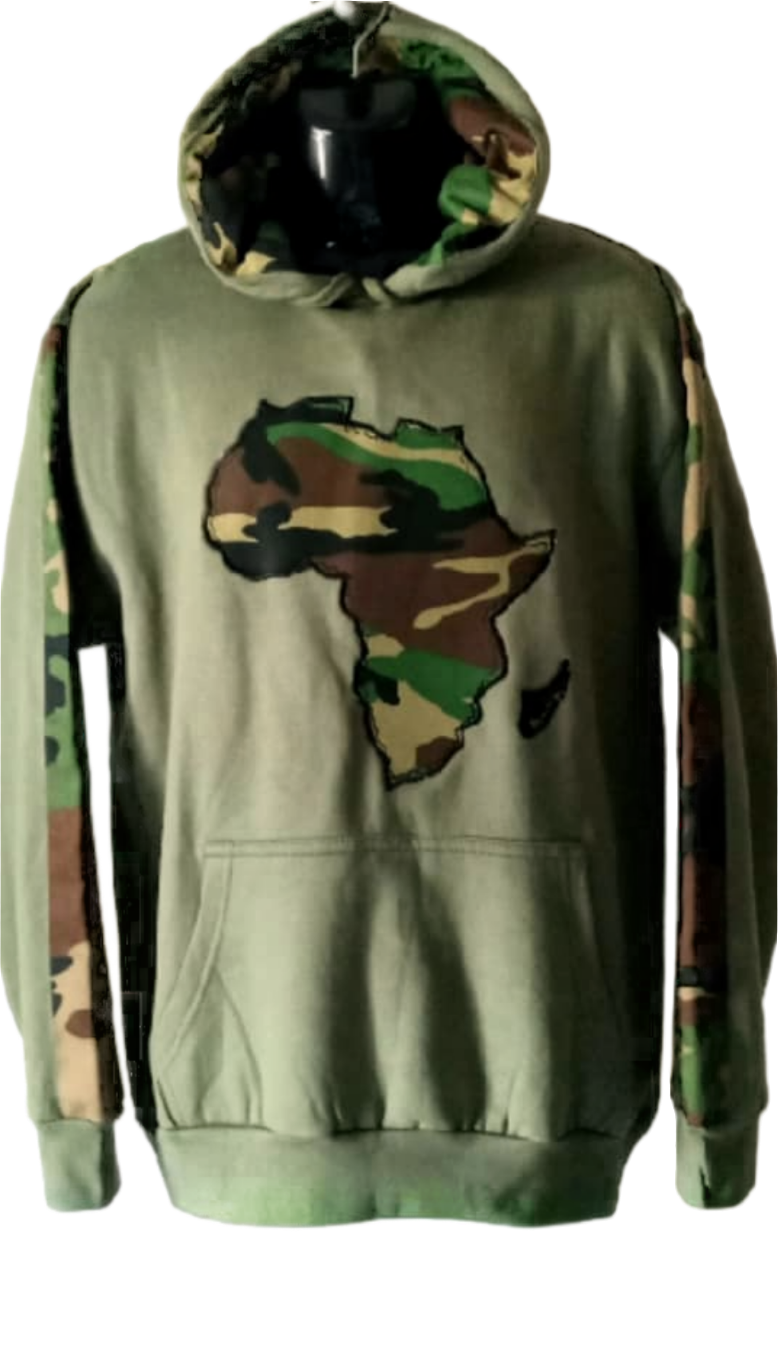 Camouflage -  Africa Map Hoodie