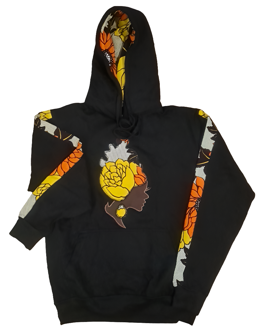 EXODUS FLORAL (YELLOW ROSE) QUEEN HOODIES