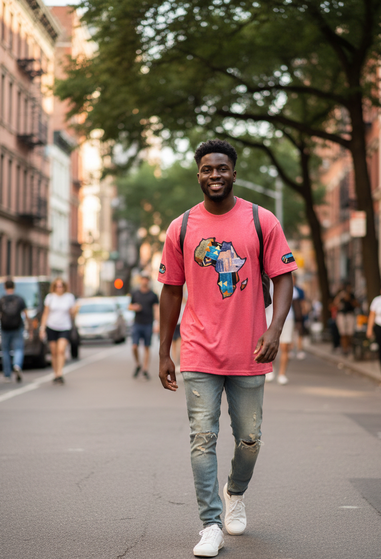 Cherry Red Africa Map - Patch