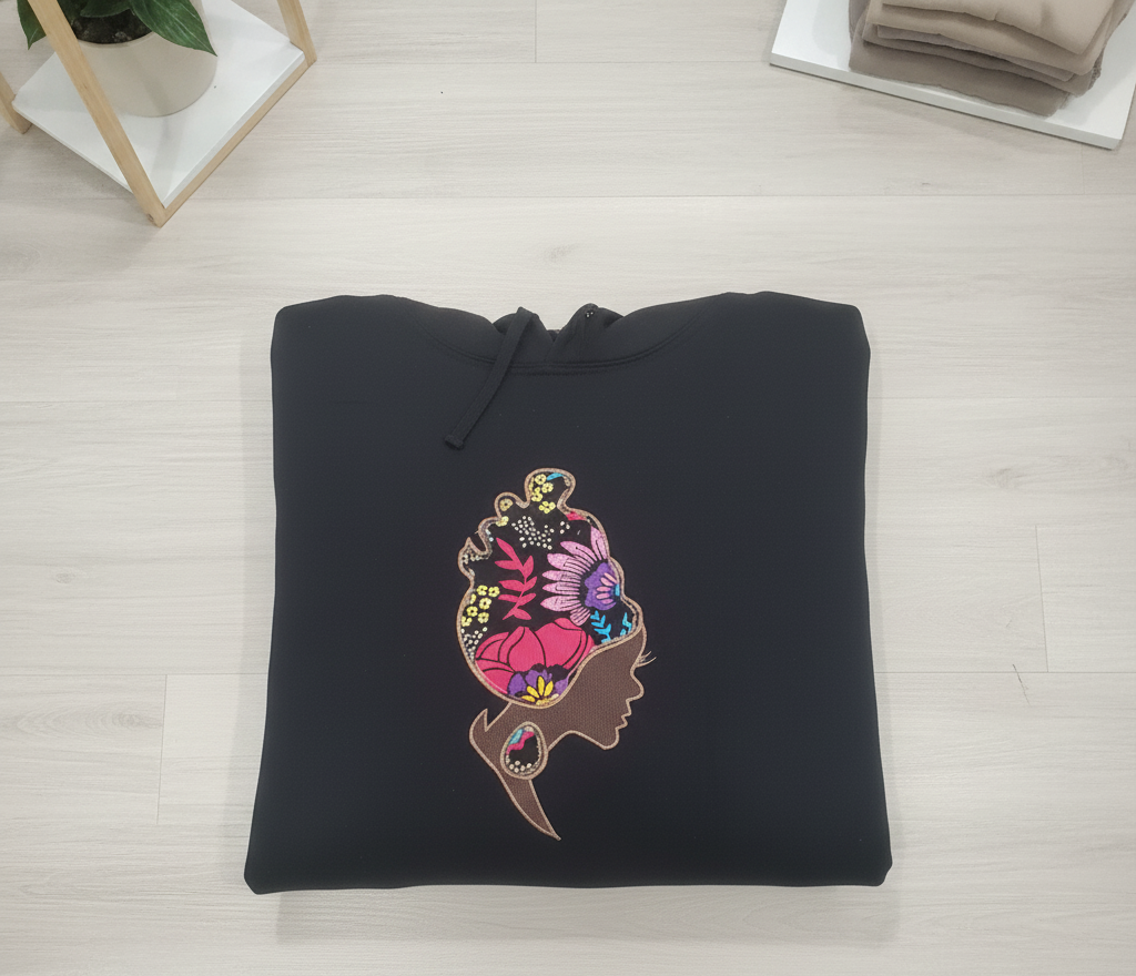 EXODUS FLORAL (Pink and Blue ROSE) QUEEN HOODIES