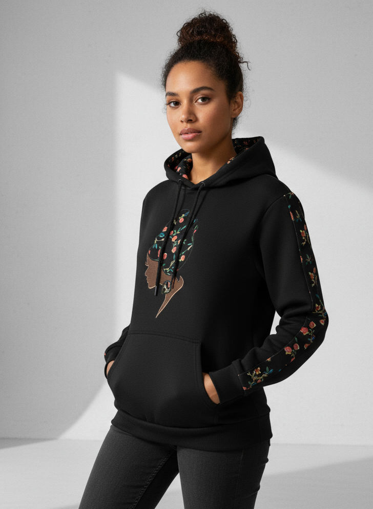 EXODUS FLORAL (ROSE VINE) QUEEN HOODIES