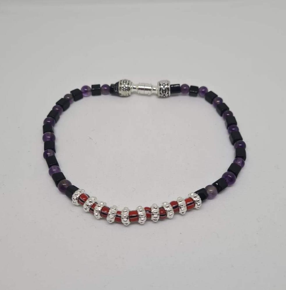 Mens Bracelet - Amethyst